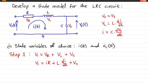 Example State Space Model Of An Rlc Circuit Part 2 Youtube