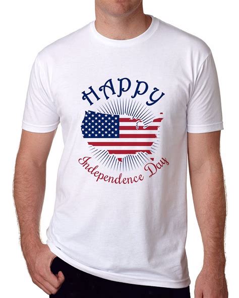 Independence Day USA FlaWhite T Shirts Soft Mens Short Sleeve Top Tee In T Shirts From Men