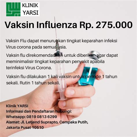 Vaksin Influenza Klinik Yarsi
