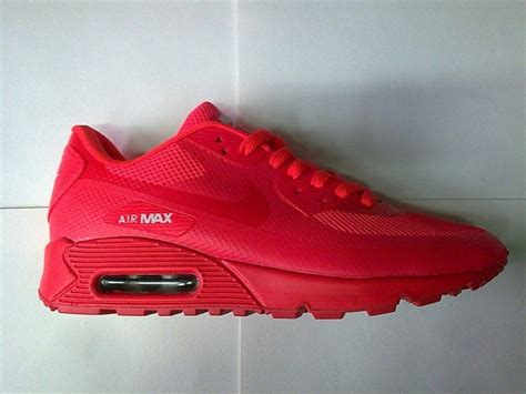 Nike Air Max 90 Hyperfuse Id Solar Red Womens Size 95 Brand New Custom