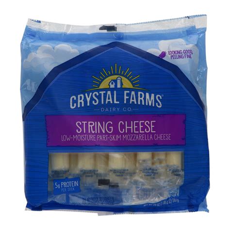 Crystal Farms Dairy Co Mozzarella String Cheese 567g Online At Best