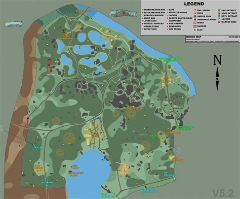 Woods Detailed Map