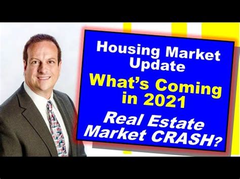 Of course, a crash is scary. Housing Update - WHAT'S COMING IN 2021. Market Crash ...