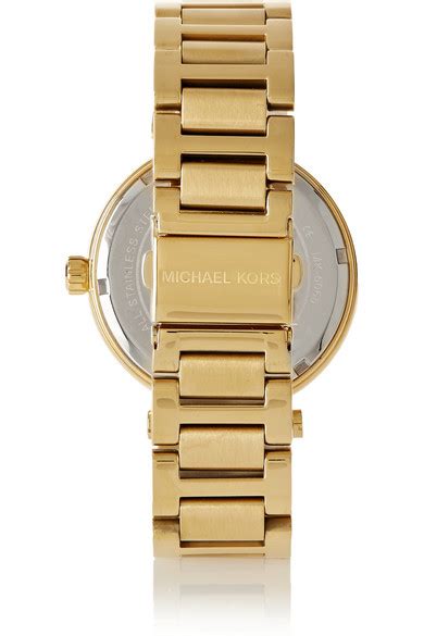 Michael Kors Skylar Crystal Embellished Gold Plated Watch Net A