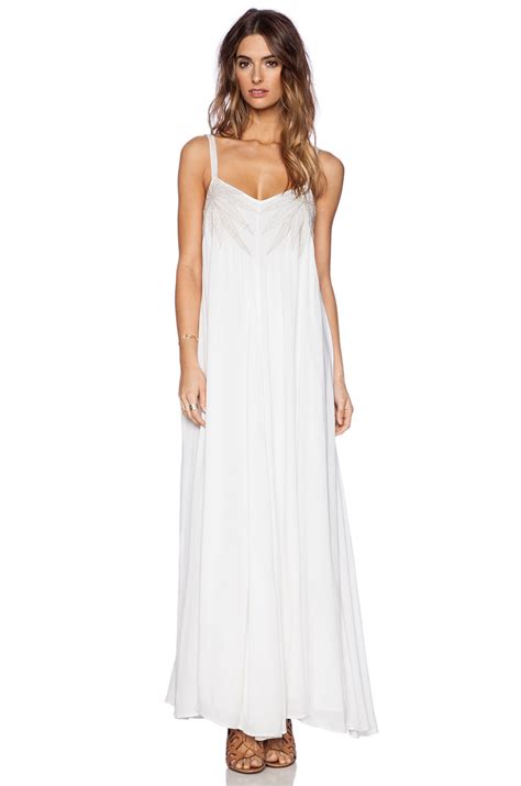 Mara Hoffman Embroidered Maxi Dress In White Revolve