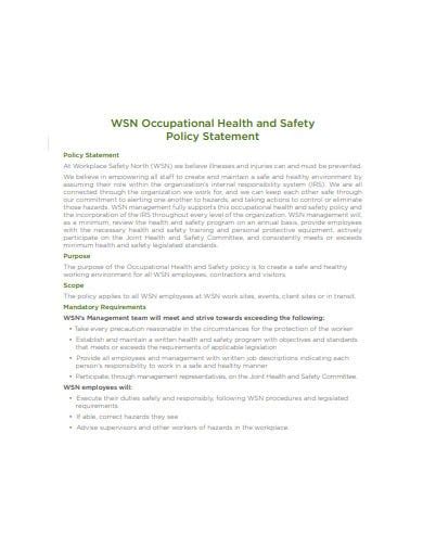8 Health And Safety Statement Templates In Pdf Doc Free And Premium