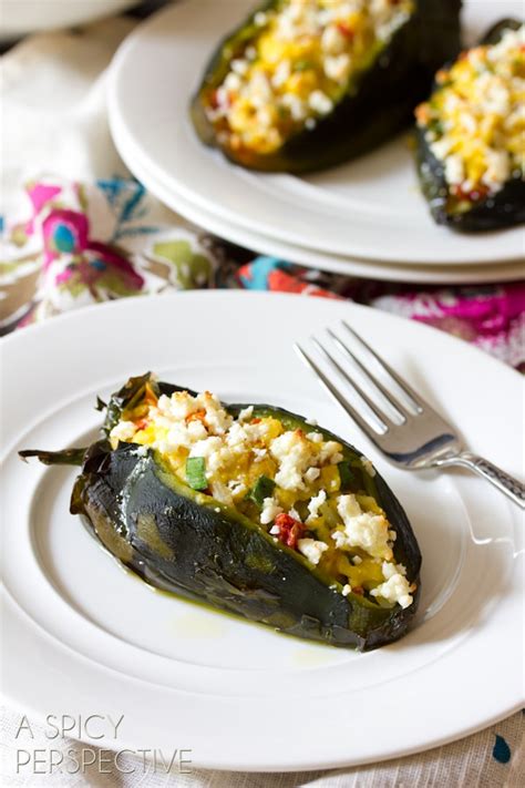 Stuffed Poblano Peppers For Breakfast Recipe A Spicy Perspective