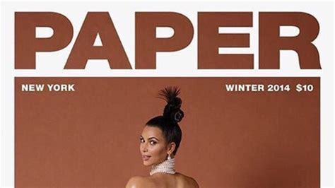 Kim Kardashian Mostra El Seu Enorme Cul A La Portada De La Revista Paper