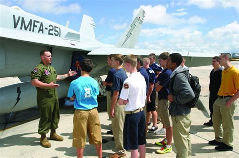 Aviation Students Visit Marine Corps Air Station Beaufort South