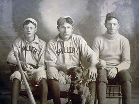 C 1890s Mounted Photo Of Baseball Players In Uni