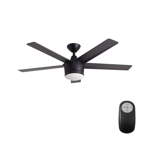 Ceiling fanthe merwry matte black 52 in. Home Decorators Collection Merwry 52 in. Integrated LED ...
