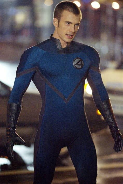 Chris Evans Disfraz De Super Heroe Antorcha Humana Los 4 Fantasticos