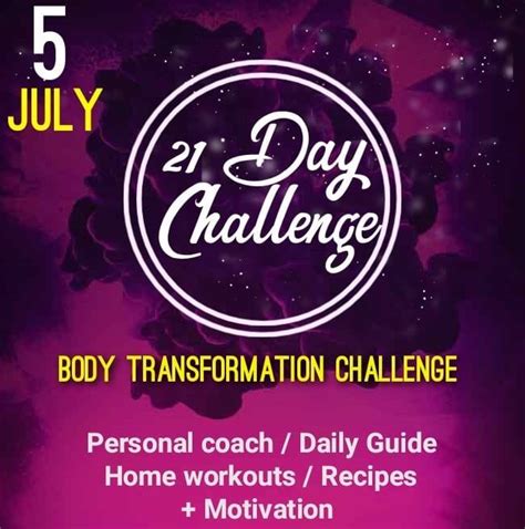 21 Day Body Transformation Challenge Home