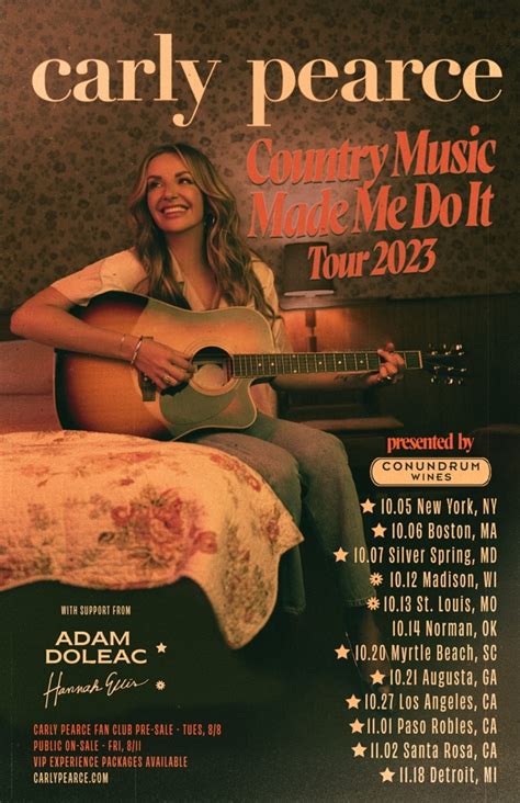 CARLY PEARCE ANNOUNCES FALL 2023 HEADLINE TOUR NEW SONG COUNTRY