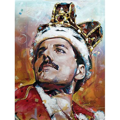 Freddie Mercury Crown Painting Sold Jos Hoppenbrouwers Art
