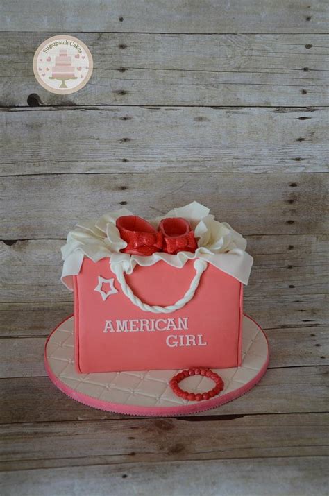 american girl shopping bag decorated cake by sugarpatch cakesdecor