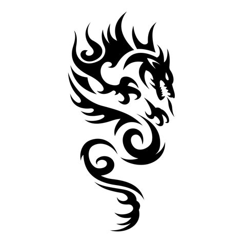 Dragon Tattoo Tribal Illustration 3043033 Vector Art At Vecteezy