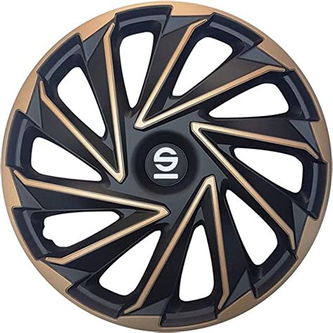 Sparco Set Wheel Covers Varese 15 Inch Goldblack Hubcaps Amazon Canada