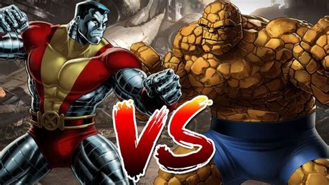 The Thing Vs Colossus Who Wins Youtube Colossus Blue Eyes Win