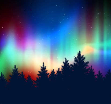 Best Northern Lights Illustrations Royalty Free Vector Graphics And Clip