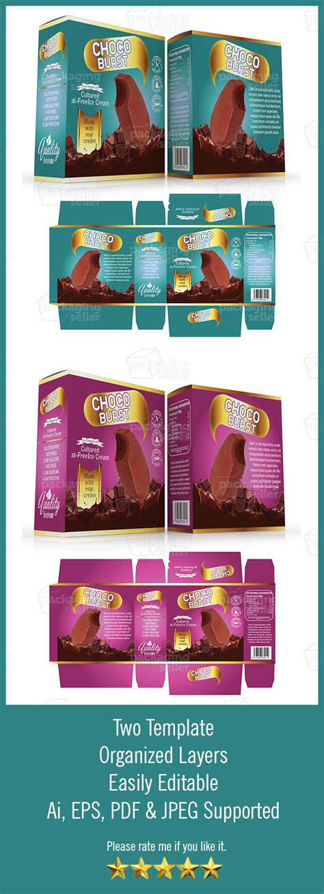 Ice Cream Packaging Template Vol 72 Packaging Design Company