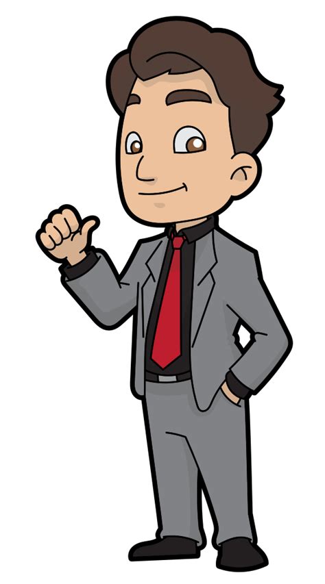 Filean Easygoing Cartoon Businessmansvg Wikimedia Commons