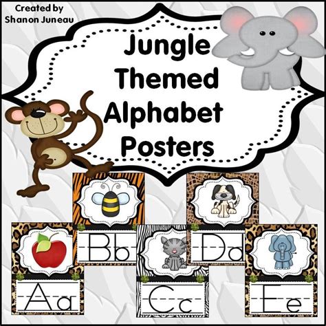 29 Jungle Alphabet Ideas B93