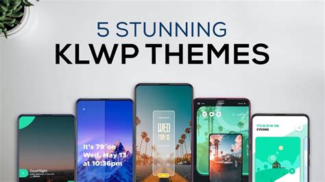 5 Stunning Klwp Themes Android Customization 2020 Youtube