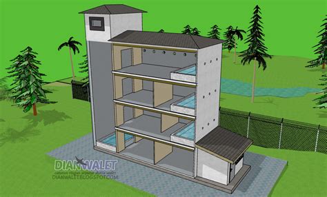 Desain gedung walet (rbw) 4x10 dengan sekat ruang. Desain Gedung Walet (RBW) 4X10 Lengkap Dengan Sekat Ruang ...