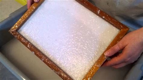 Pulp And Deckle Making Recycled Handmade Paper Youtube