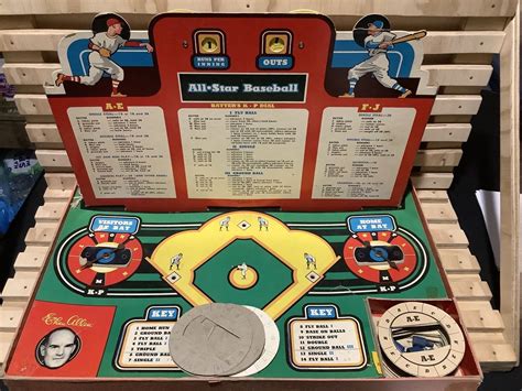 Cadaco Ellis Vintage Ethan Allen All Star Baseball Edition Board Game 1955 Ebay