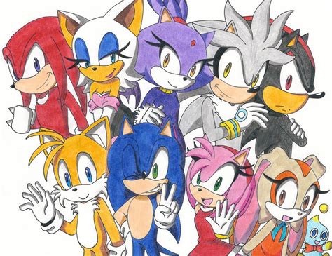 Sonic And Friends By Redfire199 S On Deviantart