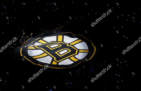 Fans Pass Boston Bruins Banner Through Editorial Stock Photo Stock