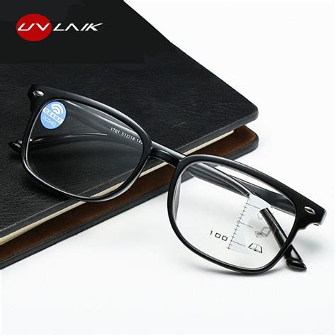 Uvlaik Progressive Multifocal Glasses Men Blue Light Blocking Reading