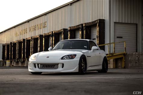 White Honda S2000 Ccw Lm5t Directional Forged Wheels Ccw Wheels