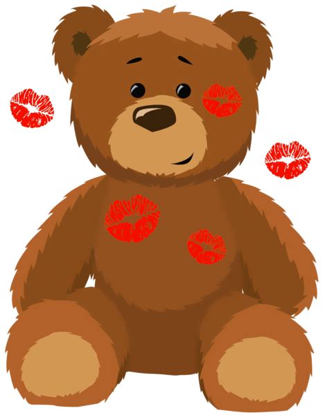 Cute Bear With Kisses Png Clipart Picture Bear Valentines Teddy Bear
