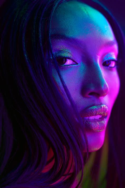 Behance Best Of Behance Colorful Portrait Photography Neon Photography Colour Gel Photography