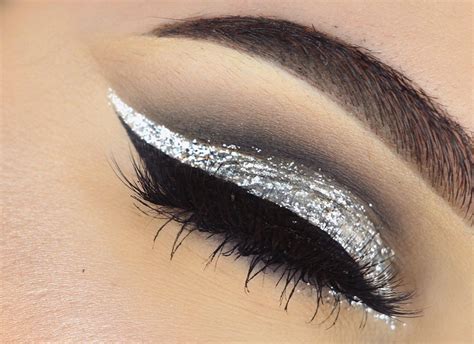 Silver Glitter Eye Makeup Glitter Cut Crease Makeup Cut Crease Makeup