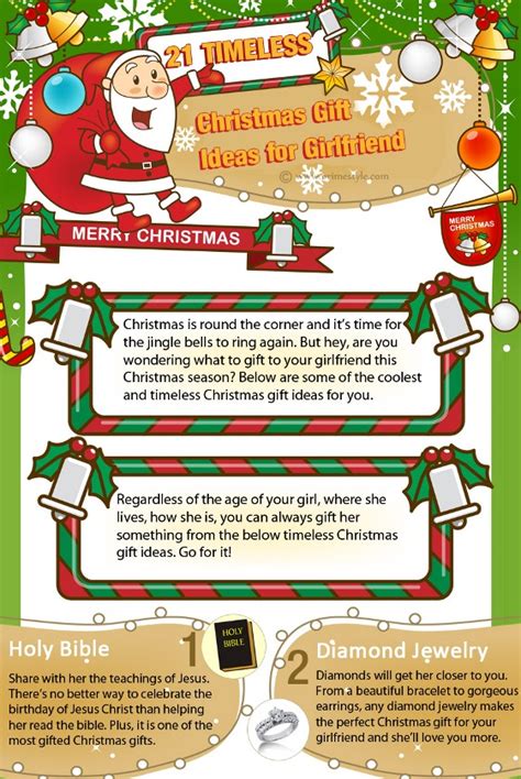 There's something here for every occasion and season, not to mention ideas for everyone in your life. Top 5 Christmas Gift Ideas Infographics