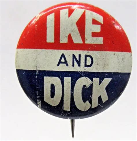 1950s Ike And Dick Eisenhower President 78 Tin Litho Pinback Button 999 Picclick