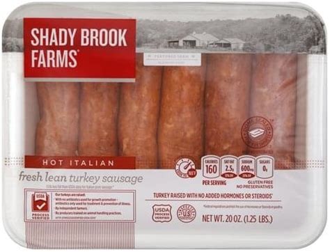 Shady Brook Farms Fresh Lean Hot Italian Turkey Sausage Oz
