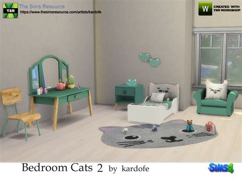 Sims 4 Ccs The Best Bedroom Cats 2 By Kardofe