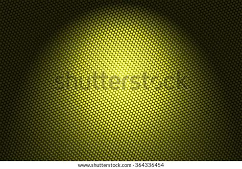 Spotlight On Yellow Carbon Fiber Background Stock Illustration 364336454