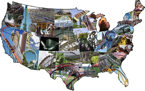 United States Of Roller Coasters Circa R Mapporn