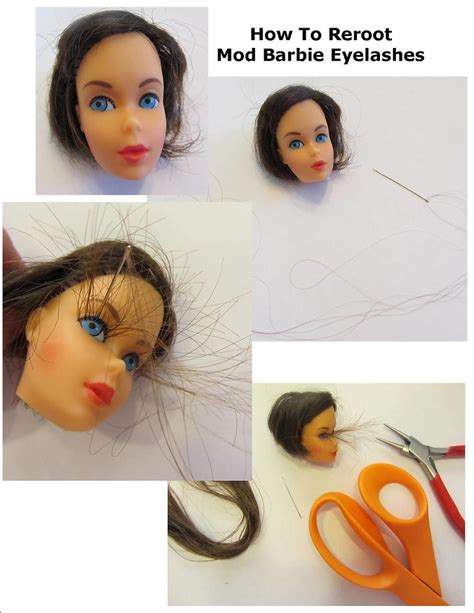 If the doll is really dirty soak it for approximately ten minutes. Barbie Eyelash Rerooting Tutorial | This is the first doll ...
