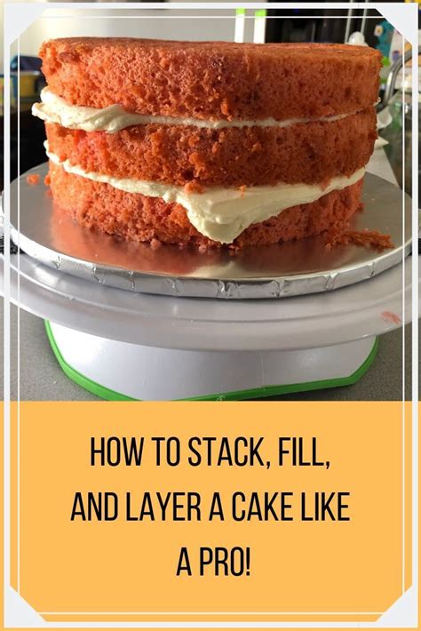 how to stack fill and layer a cake like a pro in 2020 crumb coating a cake how to stack