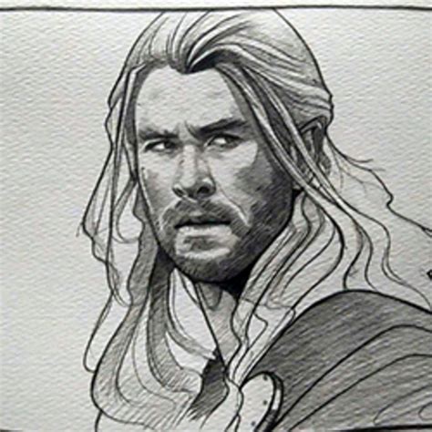 Thor Drawing Dibujo De Thor Domestika