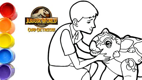 🔴 How To Draw Bumpy And Ben Jurassic World Camp Cretácico Dinosaurs