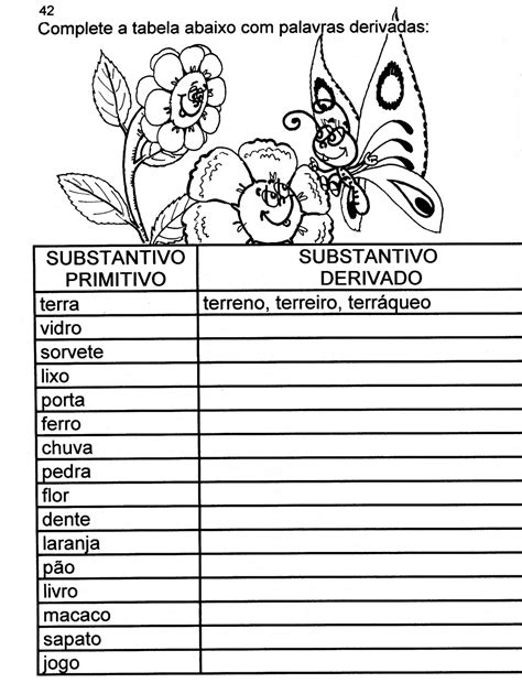 Atividade Primitivo E Derivado 5 Ano