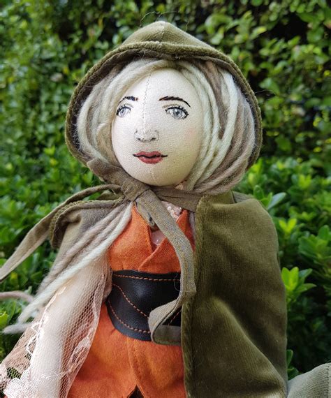 cloth elf doll with cape ooak textile display doll 14 inches etsy new zealand elf doll art
